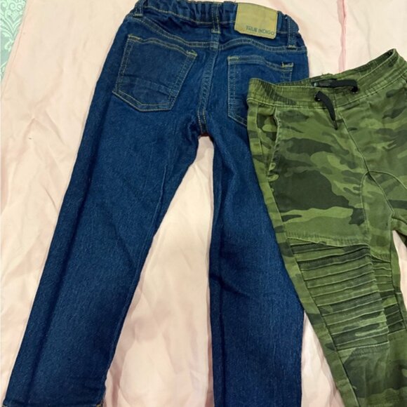 Kids Denim and Camo Pants Set - Picture 2 of 5